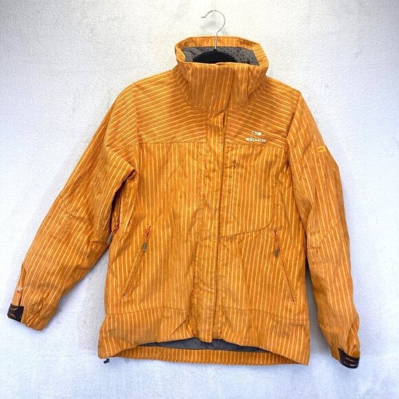Eider Corduroy Winter Ski Jacket Womens 42 Large Burnt Orange Defender 2LS RARE - Picture 1 of 16